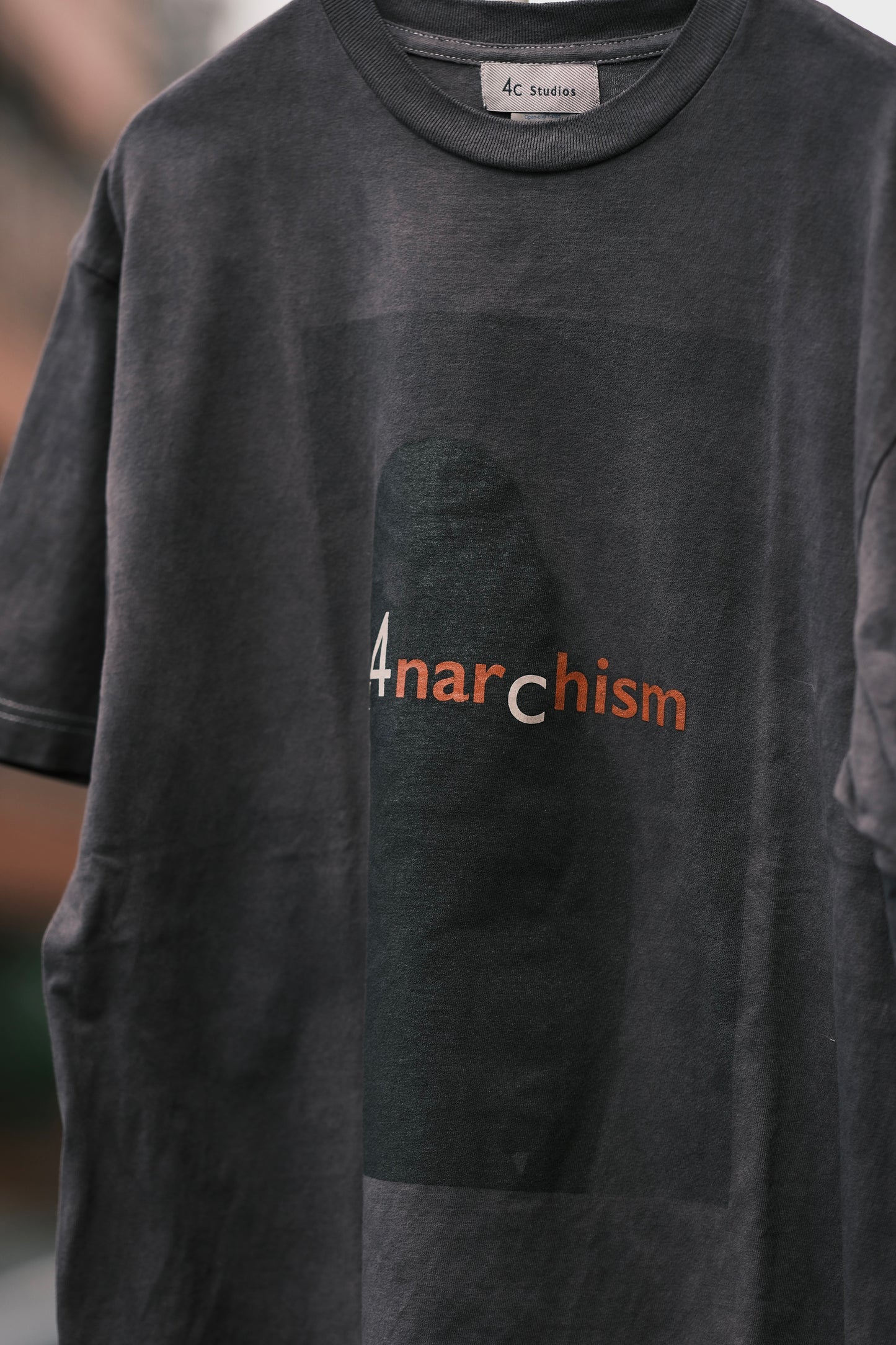 Anarchism T-shirt Botanical Over-Dyed Black Edition