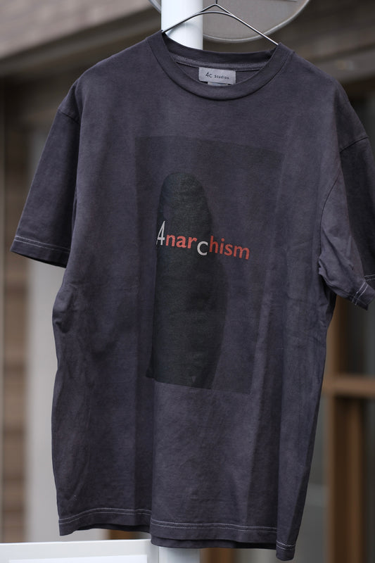 Anarchism T-shirt Botanical Over-Dyed Black Edition