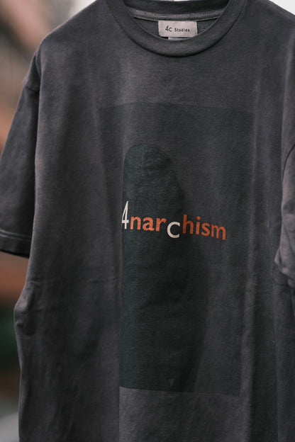 Anarchism T-shirt Botanical Over-Dyed Black Edition