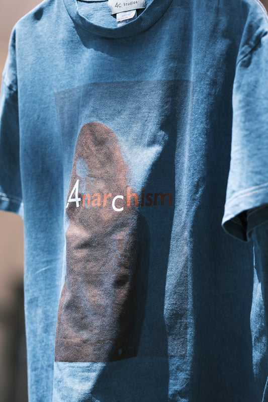 Anarchism T-shirt Botanical Over-Dyed Indigo Edition
