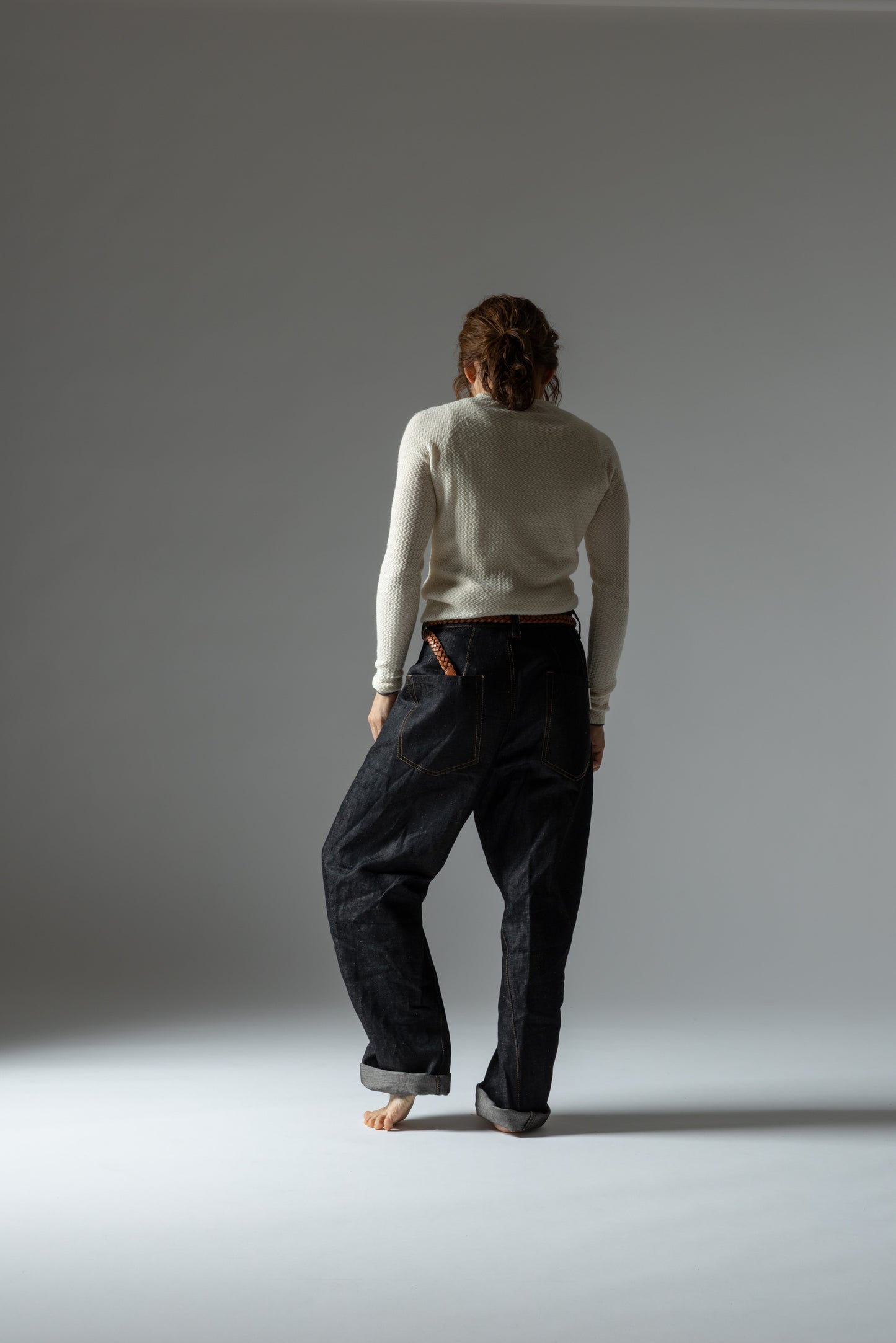 Type-3/ Okayama Cotton Linen Denim Black ※受注生産商品