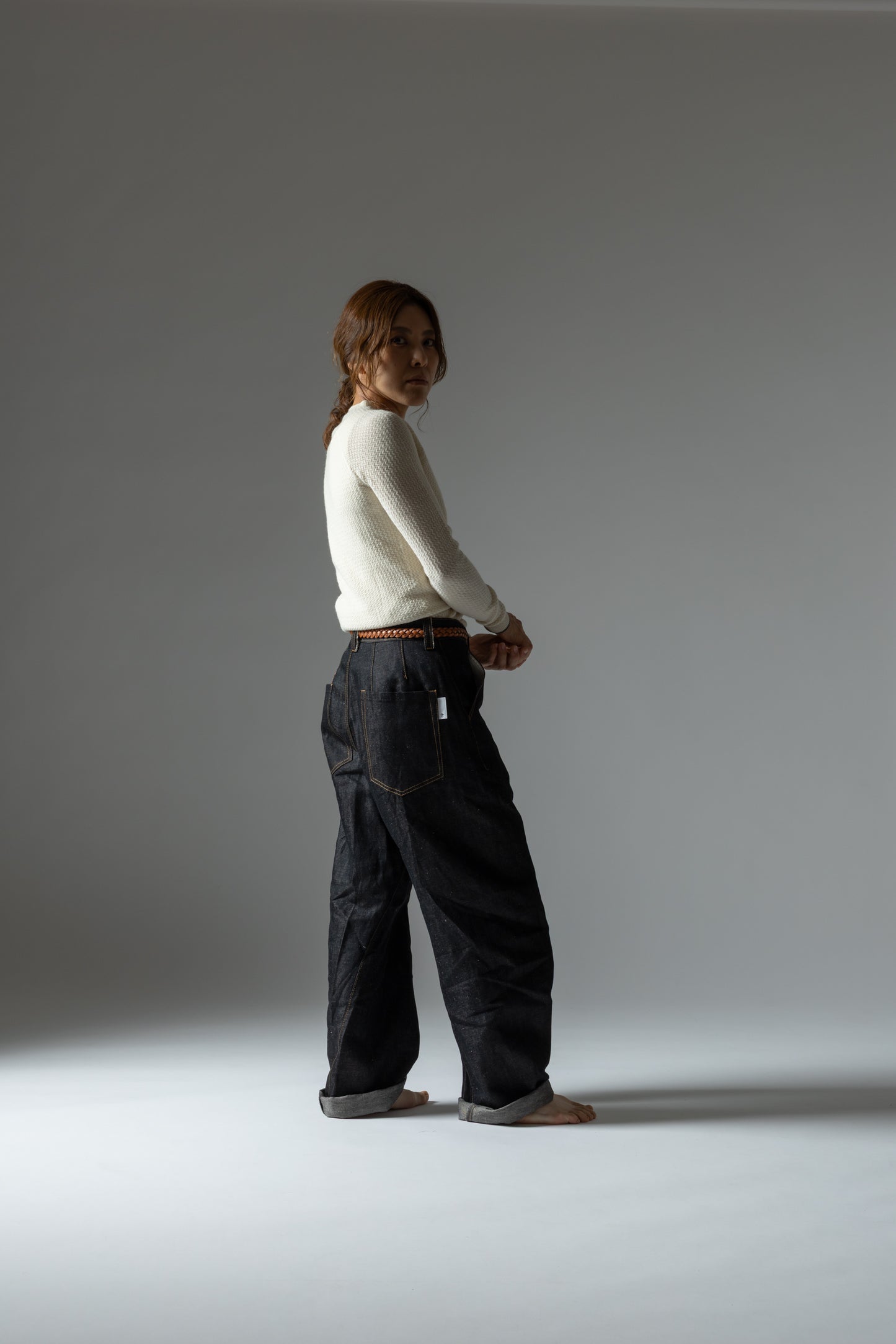 Type-3/ Okayama Cotton Linen Denim Black ※受注生産商品