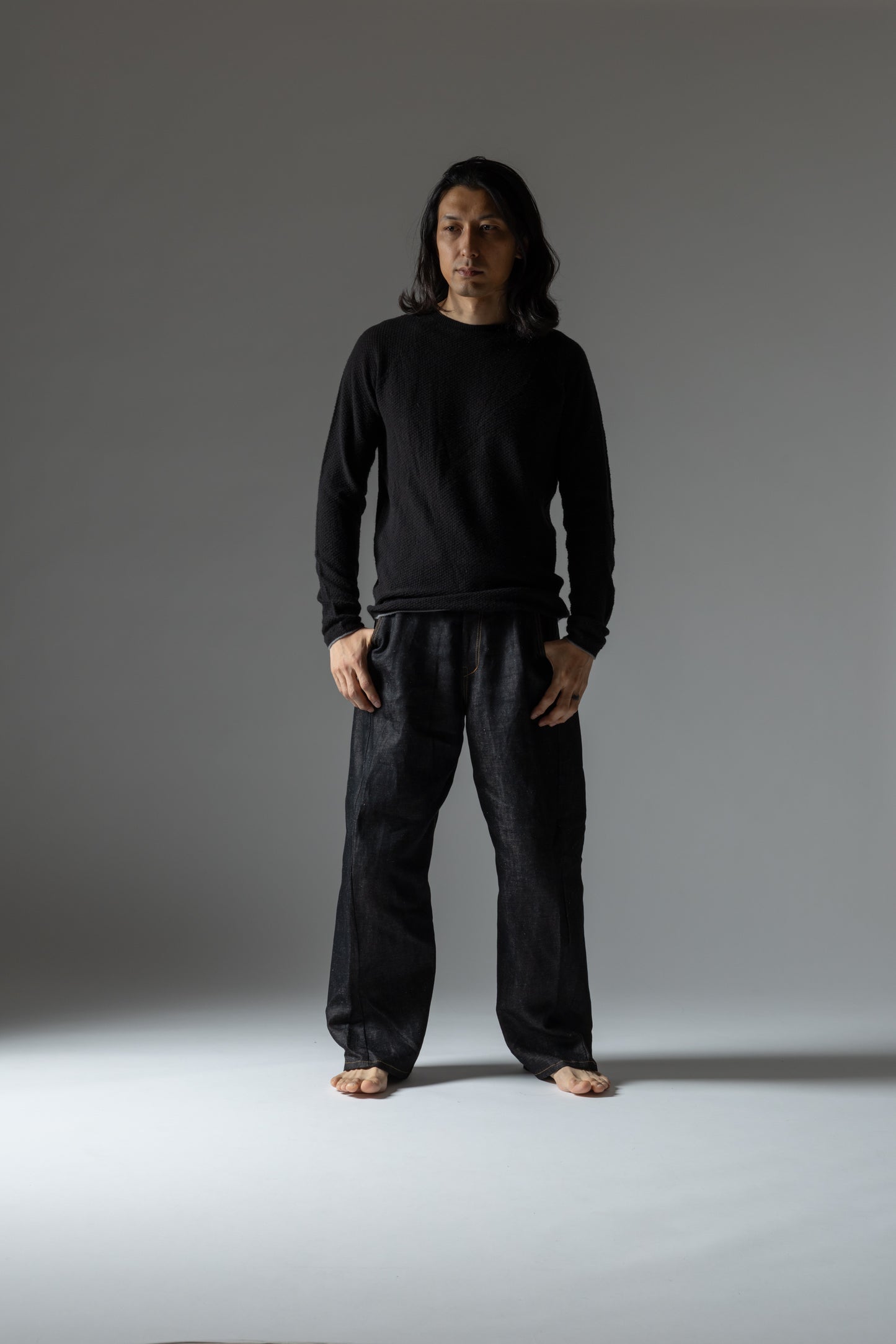 Type-3/ Okayama Cotton Linen Denim Black ※受注生産商品