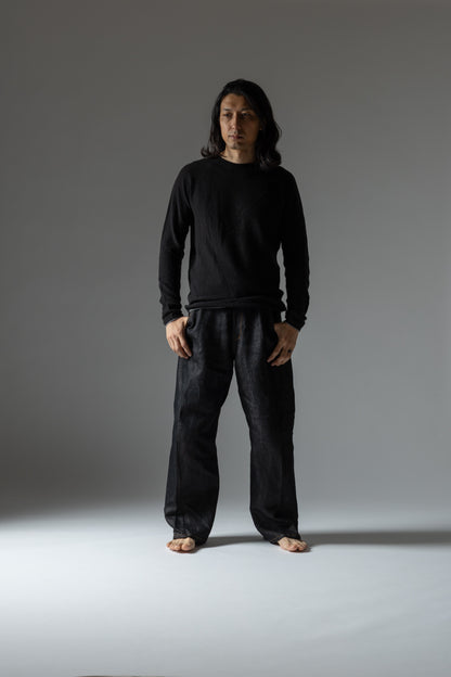 Type-3/ Okayama Cotton Linen Denim Black ※受注生産商品