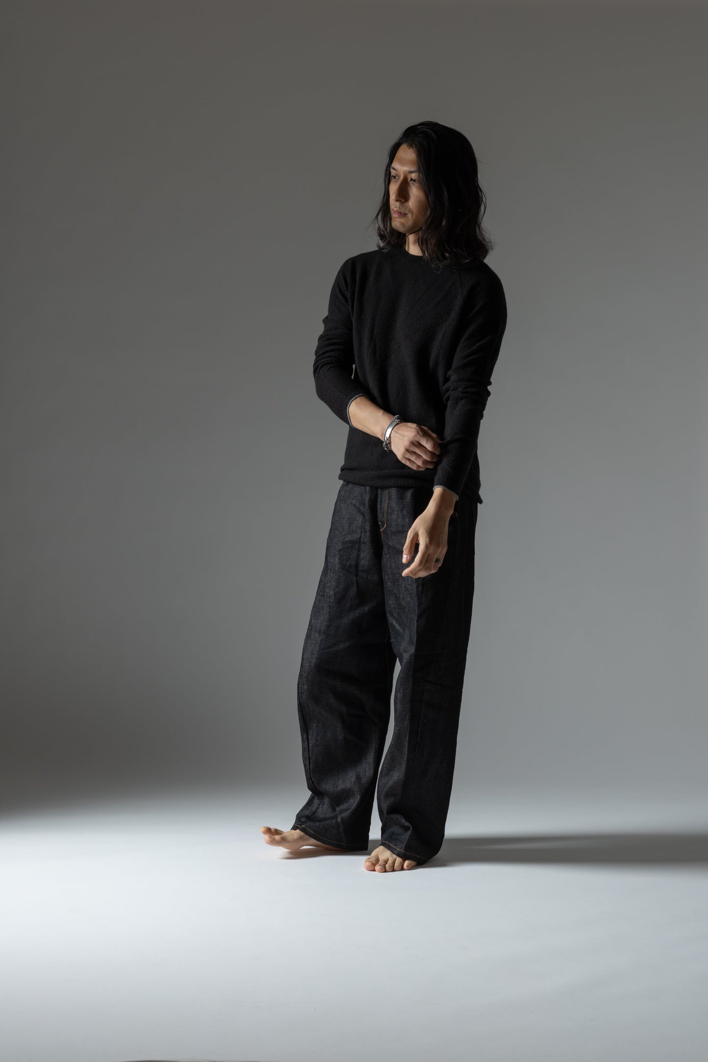 Type-3/ Okayama Cotton Linen Denim Black ※受注生産商品